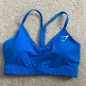 Blue gymshark sports bra